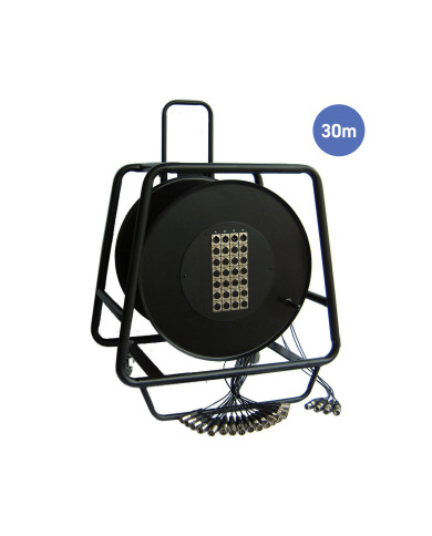 Multipaires Enrouleur 30m - 32 IN / 8 OUT