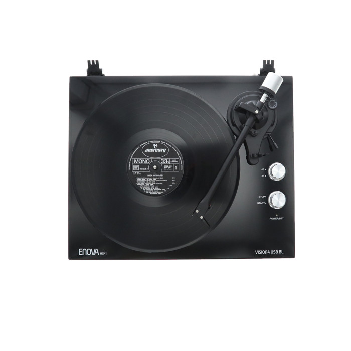 Platine vinyle hifi USB/Bluetooth - finition noire