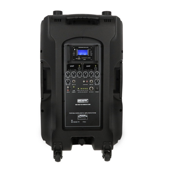 Portable Lecteur SD/USB/Bluetooth + 2 Micros Main UHF
