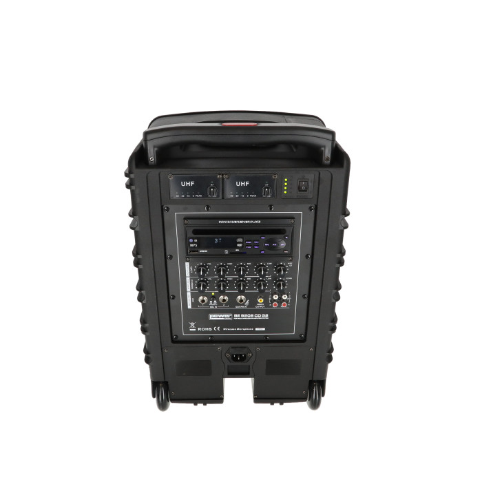 Sono Portable CD MP3 + USB + Bluetooth + DIVX + 2 Micros Main UHF