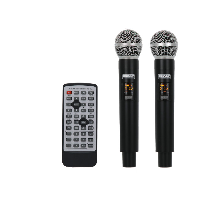 Sono Portable CD MP3 + USB + Bluetooth + DIVX + 2 Micros Main UHF