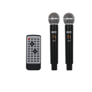 Sono Portable CD MP3 + USB + Bluetooth + DIVX + 2 Micros Main UHF