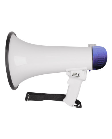 Megaphone 15W avec Combiné, Slot MP3 et Enregistrement