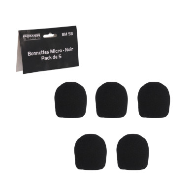 Bonnettes Micro Noire - Pack De 5