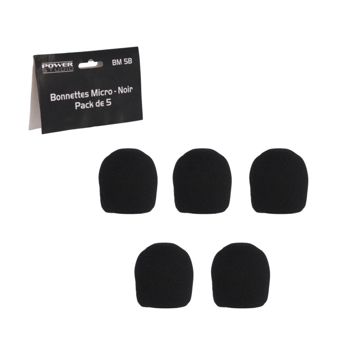 Bonnettes Micro Noire - Pack De 5