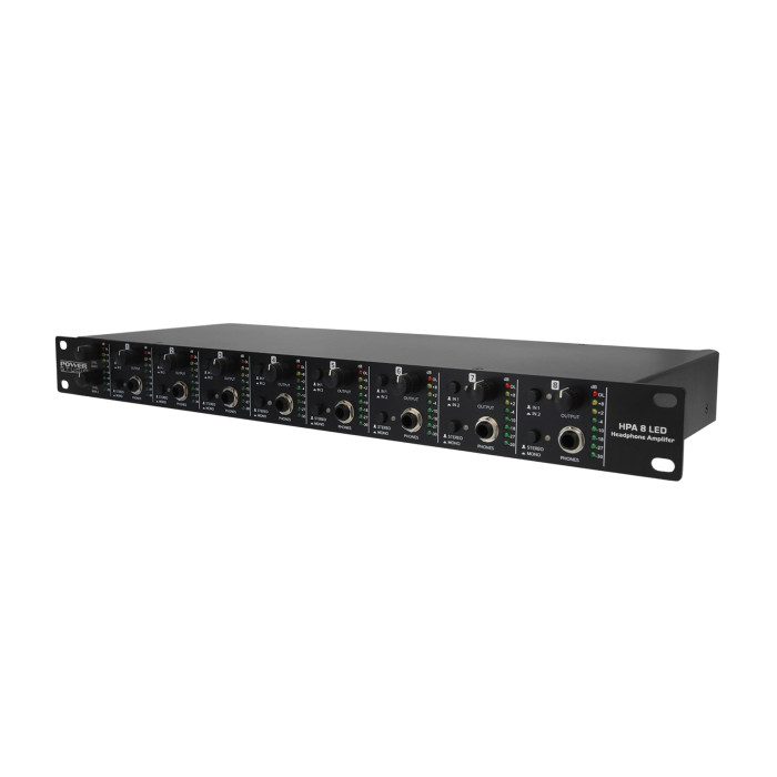 Ampli Casques 8 Canaux - Vumètres A Leds
