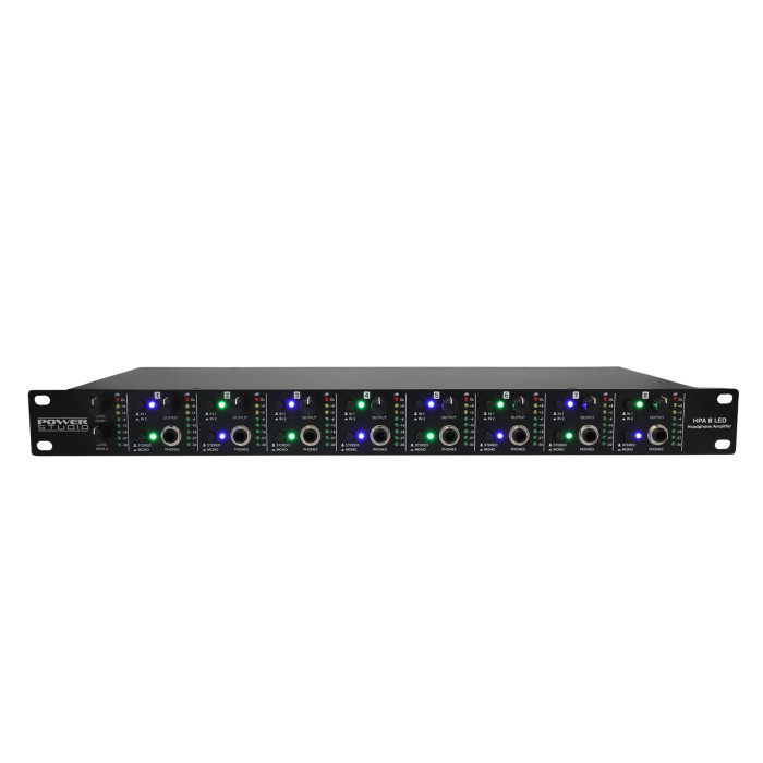 Ampli Casques 8 Canaux - Vumètres A Leds