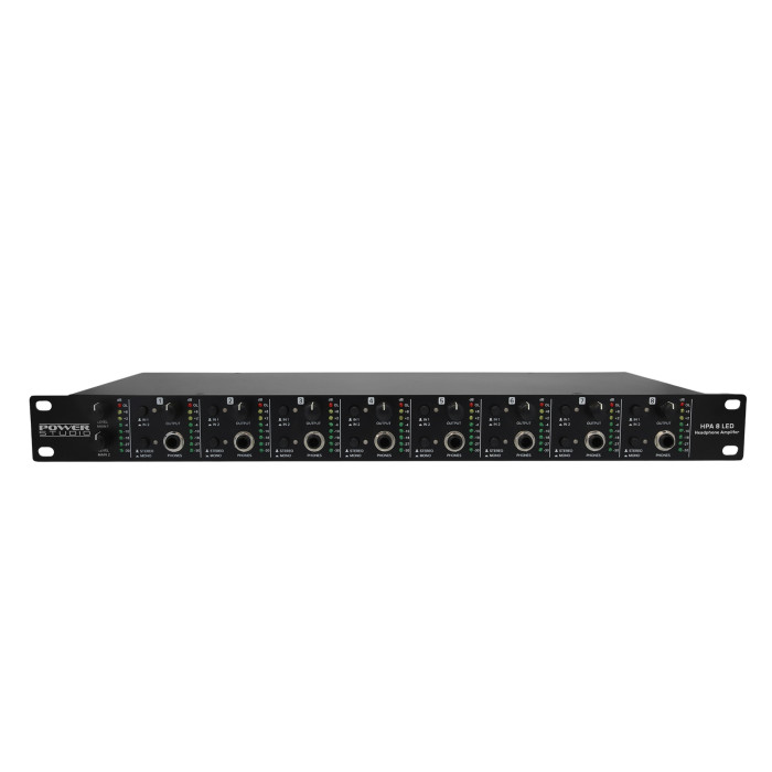 Ampli Casques 8 Canaux - Vumètres A Leds