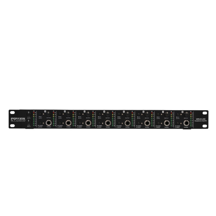 Ampli Casques 8 Canaux - Vumètres A Leds