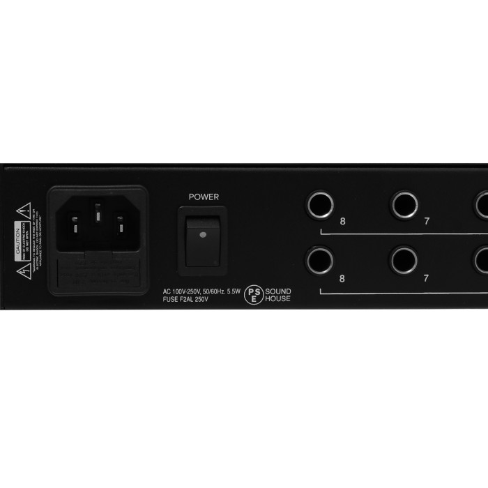 Ampli Casques 8 Canaux - Vumètres A Leds