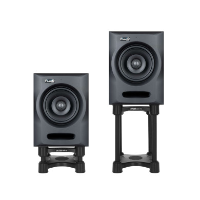 Support d'enceinte Kef Support Pieds de sol S1 Noir pour Enceinte LSX