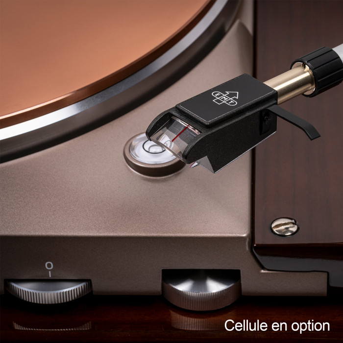Platine Vinyle Entrainement Direct - Finition Noyer