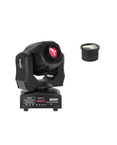 Lyre Spot 60W + Prisme 3 Facettes