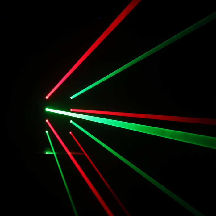 Effet Lighting Laser Rouge Et Vert