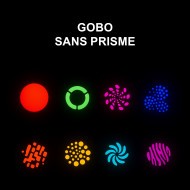 Lyre Spot 60W + Prisme 3 Facettes