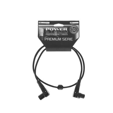 Câble XLR Mâle / XLR Femelle Coudé - 1m