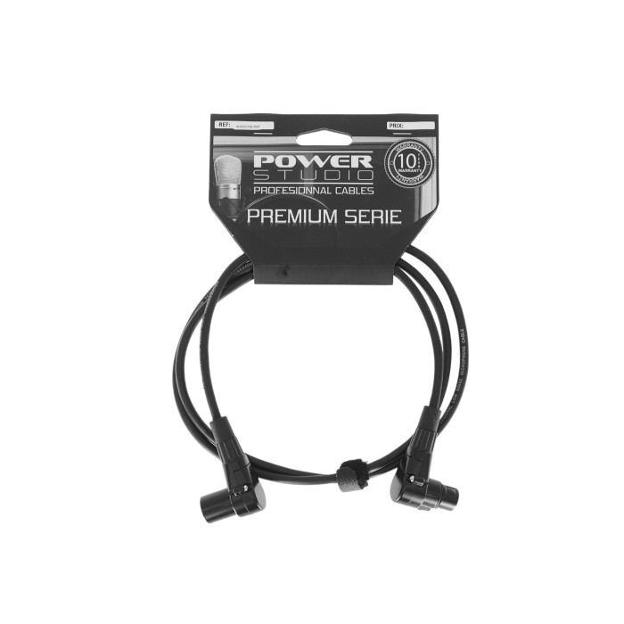 Câble XLR Mâle / XLR Femelle Coudé - 1.5m