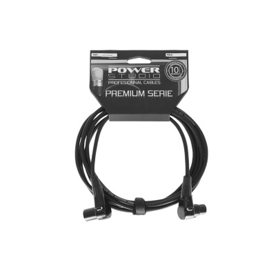 Câble XLR Mâle / XLR Femelle Coudé - 3m