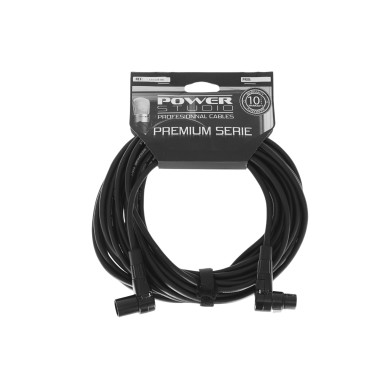 Câble XLR Mâle / XLR Femelle Coudé - 10m