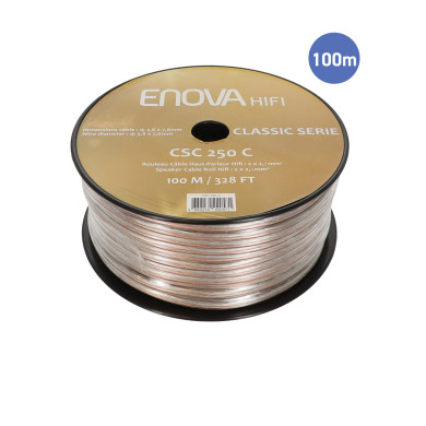 Rouleau Câble HP HI-FI 2x2.5mm² - 100m
