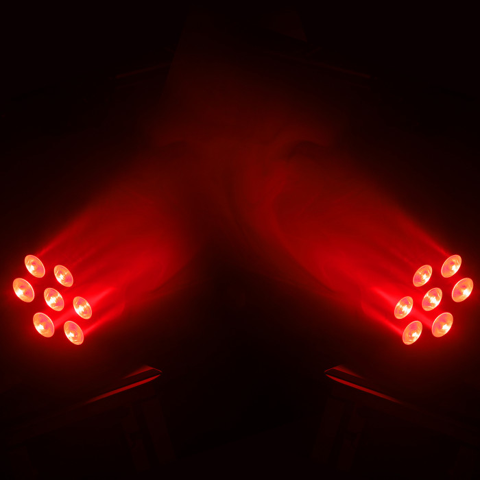 Par Slim 7 Leds de 15W 6-en-1