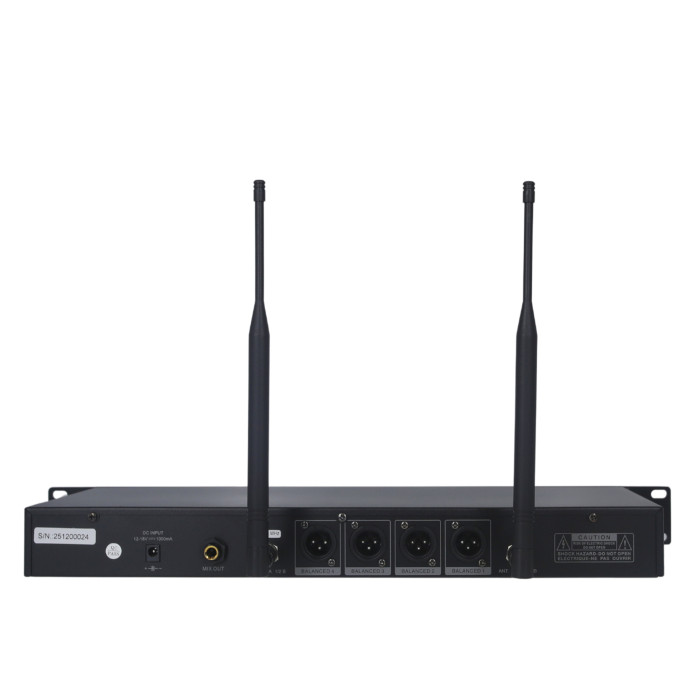 Quadruple Micro Serre Tête UHF - True Diversity Serie