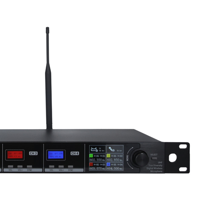 Quadruple Micro Serre Tête UHF - True Diversity Serie