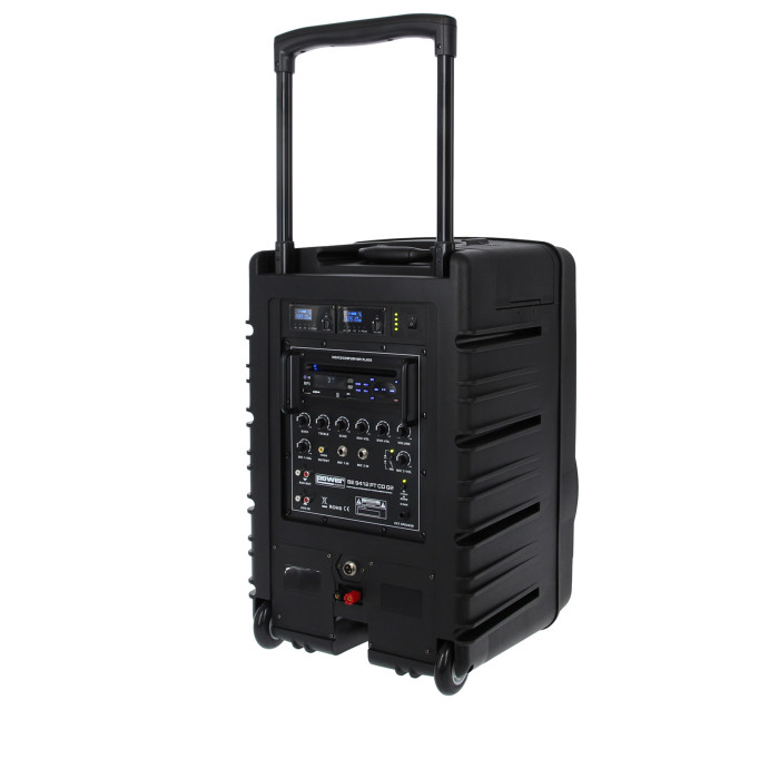 Sono Portable Lecteur CD MP3/SD/USB/DIVX/Bluetooth + 2 Micros Main et 2 Serre-Tête UHF