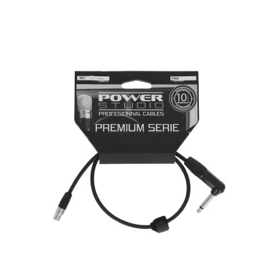 Câble Mini XLR Femelle 3PIN / Jack Mono Coudé - 0,6m