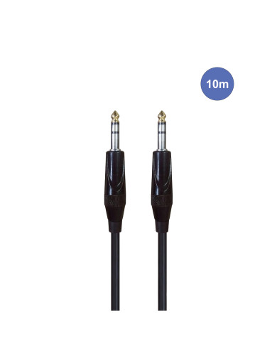 Câble 10m - JACK STEREO Mâle - JACK STEREO Mâle