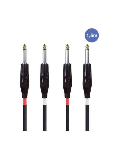 Câble 1,5m - JACK MONO Mâle