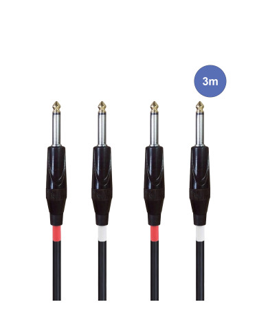 Câble 3m - JACK MONO Mâle