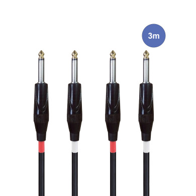 Câble 3m - JACK MONO Mâle