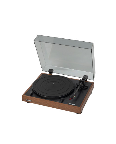 Platine Vinyle Semi-Automatique Avec 2M RED - Finition Bois De Chêne