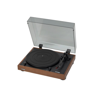 Platine Vinyle Semi-Automatique Avec 2M RED - Finition Bois De Chêne