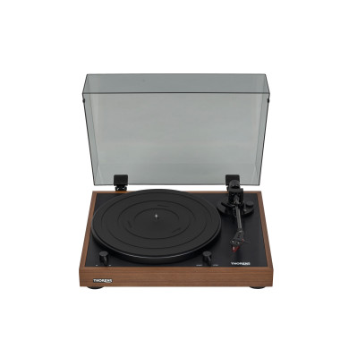 Platine Vinyle Semi-Automatique Avec 2M RED - Finition Bois De Chêne