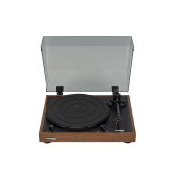 Platine Vinyle Semi-Automatique Avec 2M RED - Finition Bois De Chêne