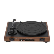 Platine Vinyle Semi-Automatique Avec 2M RED - Finition Bois De Chêne