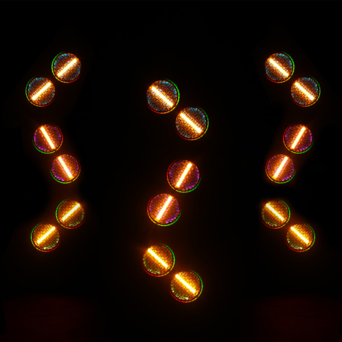 Projecteur Multi-Par Led Retro