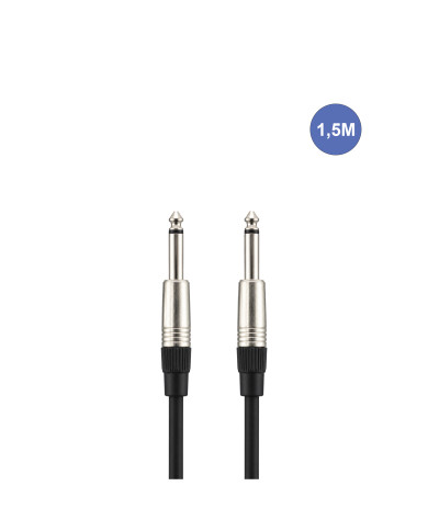 Câble 1,5m - JACK MONO Mâle - JACK MONO Mâle