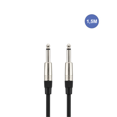 Câble 1,5m - JACK MONO Mâle - JACK MONO Mâle