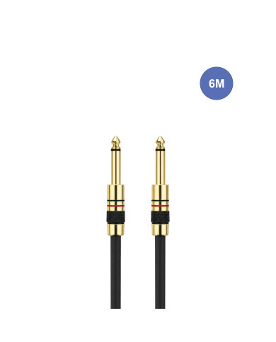 Câble 6m - JACK MONO Mâle - JACK MONO Mâle