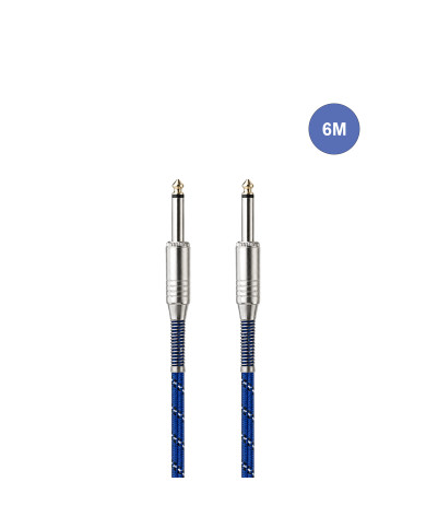 Câble 6m - JACK MONO Mâle - JACK MONO Mâle