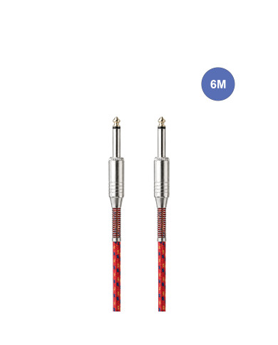 Câble 6m - JACK MONO Mâle - JACK MONO Mâle