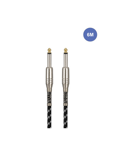 Câble 6m - JACK MONO Mâle - JACK MONO Mâle