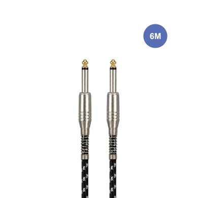 Câble 6m - JACK MONO Mâle - JACK MONO Mâle