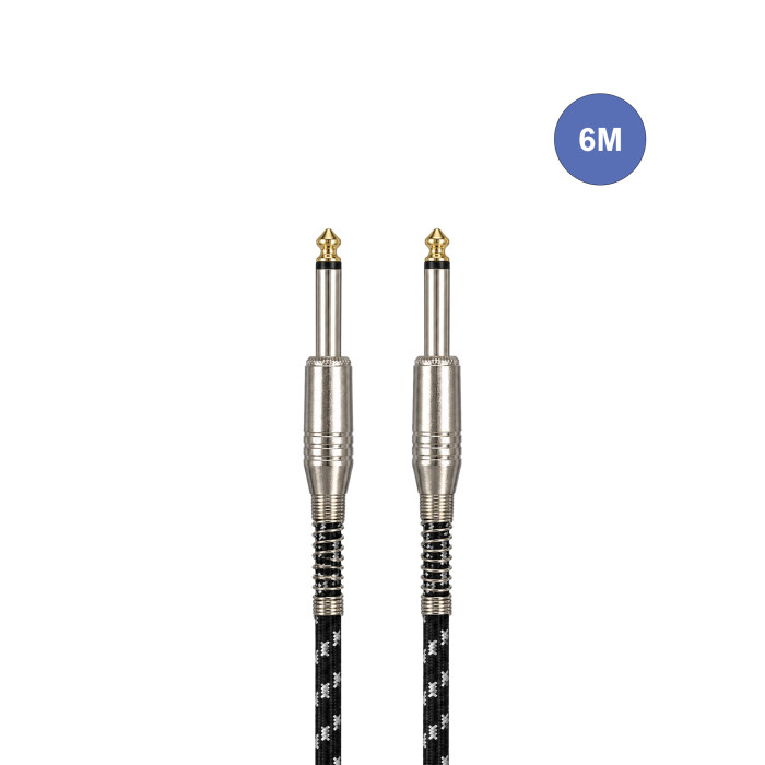 Câble 6m - JACK MONO Mâle - JACK MONO Mâle