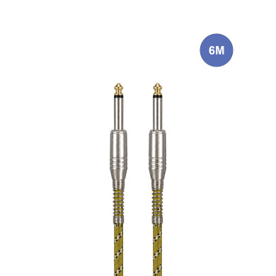Câble 6m - JACK MONO Mâle - JACK MONO Mâle