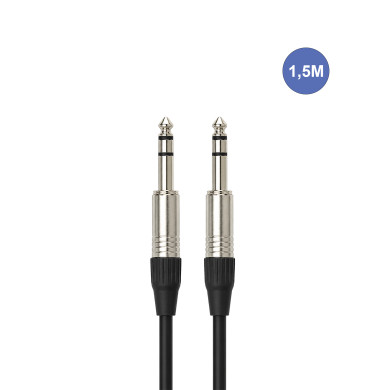 Câble 1,5m - JACK STEREO Mâle - JACK STEREO Mâle
