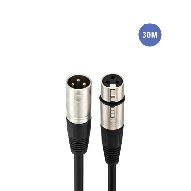 Câble 30m - XLR 3 PIN Mâle - XLR 3 PIN Femelle